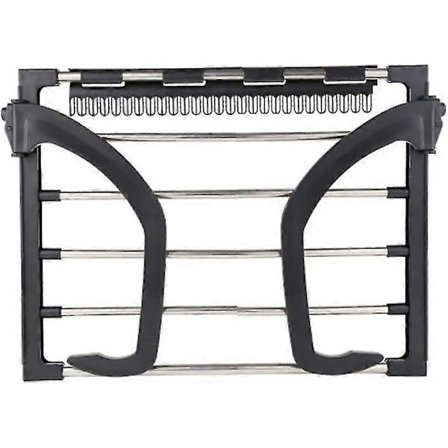 Klädtorkställning för radiator - Bärbar - Rund rör - Liten storlek - Svart - 32 x 40 cm