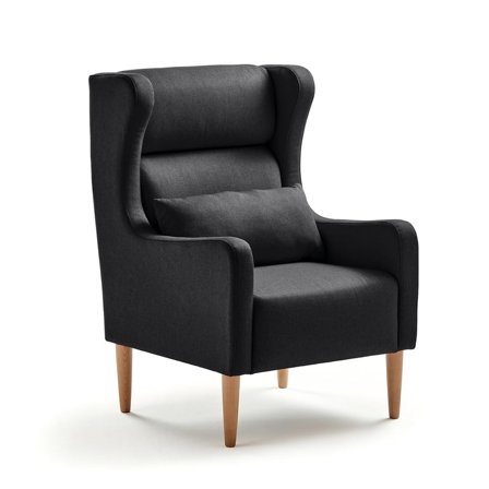 Armchair LUCKY, Medley fabric, black
