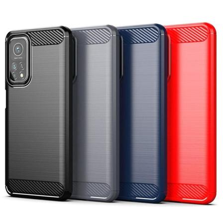 Stødsikker Armour Carbon TPU cover Xiaomi Mi 10T / 10T Pro - mere tilgængelig Red