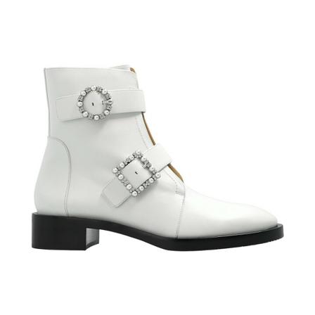 Stuart Weitzman Ryder ankle Støvler Hvid, Dame, Størrelse: 35 EU