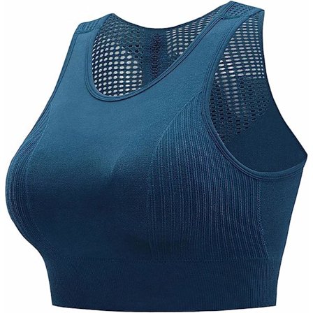 Kvinnor kan bära ihåliga ut ryggen sportunderkläder - Blå