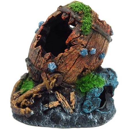 Akvarie Dekoration, Brudt Harpiks Akvarie Dekoration, Fiske Fight