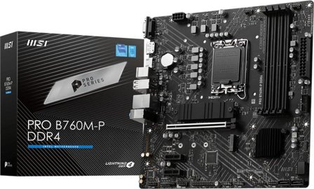 MSI PRO B760M-P DDR4 - hovedkort - mikro ATX - LGA1700-sokkel - B760