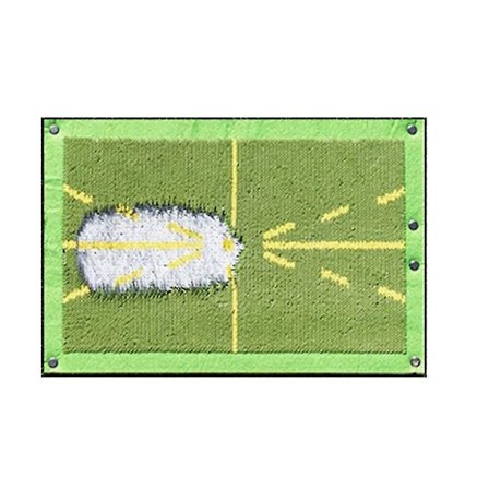 Golf-matto lyönteihin, näyttää selvästi osumajäljet, kannettavat matot takapihan lyönteihin