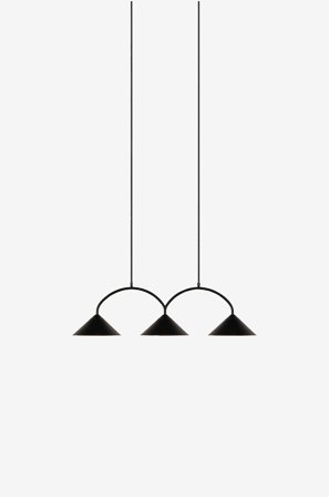 Globen Lighting - Riippuvalaisin Curve 3 - Musta - Riippuvalaisimet - - Homeroom