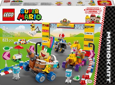 Lego Super Mario Mario Kart Baby Peach og Grand Prix Sæt 72036, Børn & Forældre, Motorik & Bevægelse, Klodser Og Stabletårne
