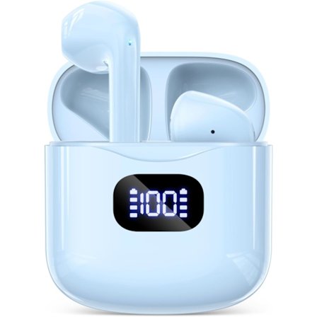 Trådlösa Hörlurar, Bluetooth 5.3 Hörlurar 40 Timmars Speltid med Laddningsfodral, IPX5 Vattentäta Stereo In-Ear Hörlurar med Mikrofon för iOS Android