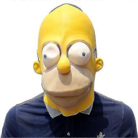 Simpson Maske Halloween Latex Maske