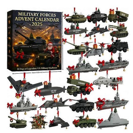 Armed Forces Legends Julekalender Blind Box, Juletræsdekoration Akryl Vedhæng Ornament