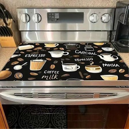 Komfyrtoppdeksel for elektrisk komfyr 28 "x 20 ", Home Sweet Home Varmebestandig