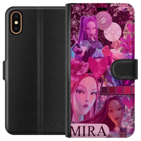 Apple iPhone XS Lommeboketui Kpop Demon Hunters Mira Rosa Estetik Stjärnor Hjärtan Cosmic Fantasy