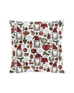 Pudebetræk Tomteskogen Rød