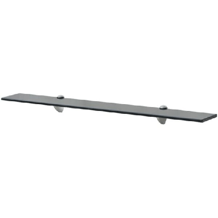 vidaXL Svävande hylla glas 80x10 cm 8 mm