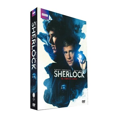 Sherlock Sesong 1-4, 9 DVD-er, Fullversjon med engelsk lyd og undertekster