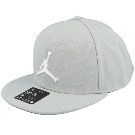 Jordan - Grå snapback Keps - Pro Cap Jumpman Light Smoke Grey/White Snapback @ Hatstore