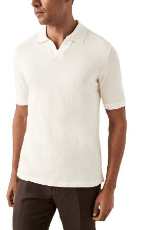 Eton Polotröja Skjortor Herr Vit XL