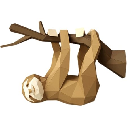 1 st DIY Papperslow Djurvägg Trophy Paper Craft 3D Origami