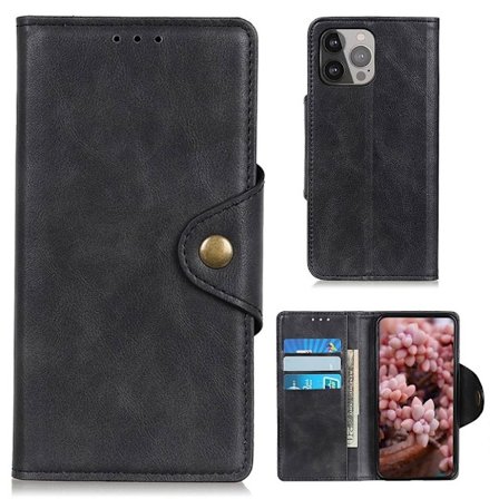 Alpha läder iPhone 13 Pro Max fodral - Svart