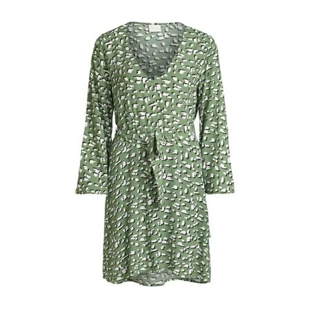 Vila, V-Neck Short Dress Groen, Dames, Maat:M