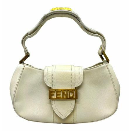 Fendi Vintage HandTass , Wit , Dames , Maat: ONE Size Vintage Tassen