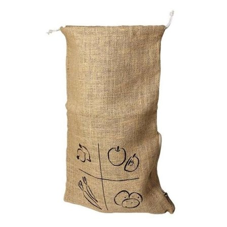 Jutepåse - AH! BORDA! - XL - Svart foder - Dragkedja - 50 x 30 cm