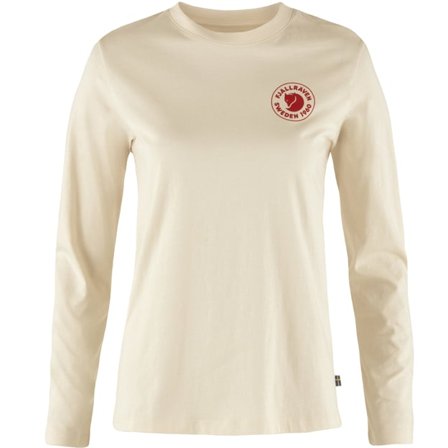 Fjällräven 1960 Logo T-shirt LS XL - female - Chalk White - T-Skjorta & tank Topps