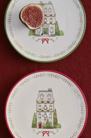 Jotex - Sidetallerken 2-pakke Hvit/multifarget - ALLIE - Kjøp Tallerkener hos Jotex