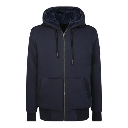 Moose Knuckles, Zip-throughs Blauw, Heren, Maat:XL