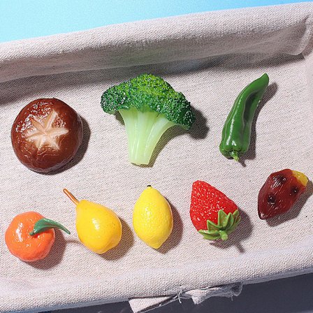 8 kjøleskap patch spise lek grønnsaker og frukt mobiltelefoner s