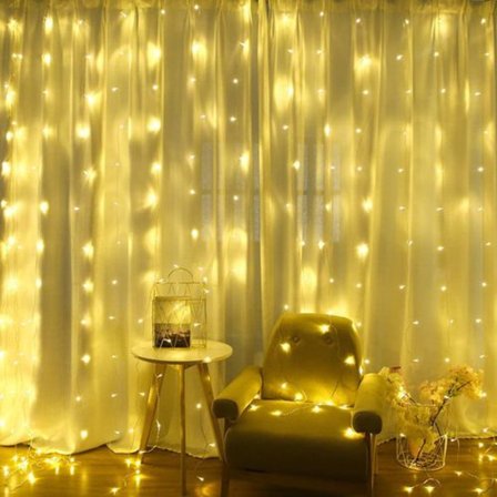 LED 3x3m, 300 LED ljusslinga med 3 * 2M