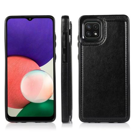 Glatt deksel med kortrom - Samsung Galaxy A22 5G Svart