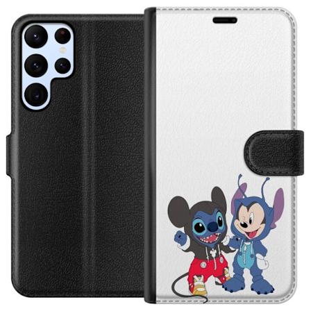 Samsung Galaxy S22 Ultra 5G Plånboksfodral Stitch musse pigg