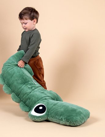 Done by Deer Cuddle Friend Big Croco Green - Green - 100 CM