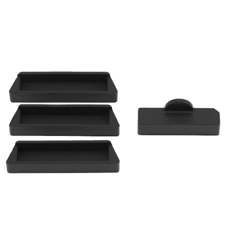 Laddningsport Skyddskåpa för DJI MAVIC 2 Drönare (Svart 3st för Batteri + 1st för Kropp)