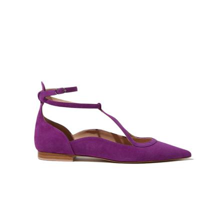 Scarosso Gae Suede Ballerinas lila, Dam Ballerinaskor, Dam, Storlek: 35 EU