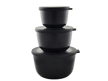 MEPAL Skålsett Cirqula høy 3stk Black