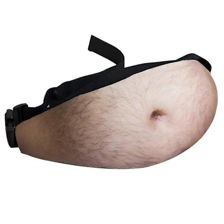 Sjov bæltetaske til mænd og kvinder, let justerbar mavetaske, vandafvisende, alsidig gave til alle lejligheder