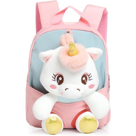 Sød Skoletaske Bedårende Plysdukke Småbørnsrygsæk til Piger Letvægts Vandtæt Børne Rygsæk Perfekt til Småbørn Børnehave