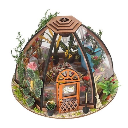 Dukkehus Miniature DIY Værktøj Samlesæt Værelse med Møbler til Romantisk Valentinsgave