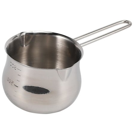 Non-stick Pan Mjölkkanna Smör Choklad Smält Värmekanna Värmare Panna Liten Kastrull Ostkanna Wit