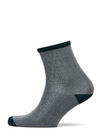 Dina Solid Lingerie Socks Regular Socks Grå Becksöndergaard