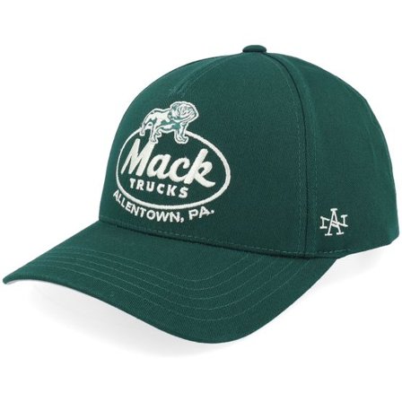 American Needle - Grön snapback Keps - Mack Truck Twill Valin Patch Dark Green A-Frame Adjustable @ Hatstore