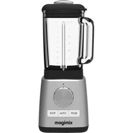 Magimix Power Blender Matt Stål med Glaskanna 1,8l | Köksmaskiner > Mixer & Blender | Bagaren och Kocken
