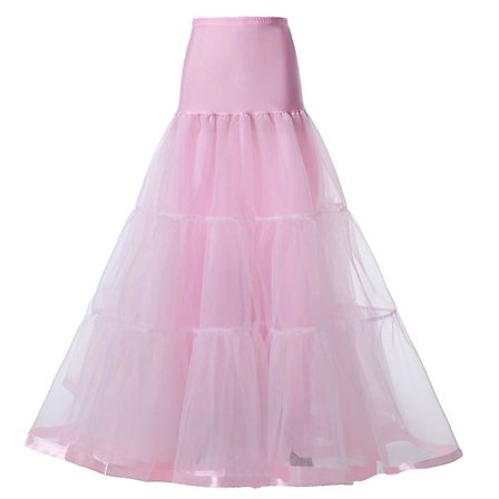 Dam Ankel Långa Underkjolar Kjolar Bröllop Halv Slips Krinoliner Underskirt