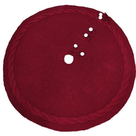 Julgranskjol, 120 cm trädkjol, Claret, för dekorationer Claret