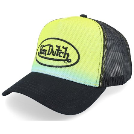 Von Dutch - Multi trucker Kšiltovka - Oval Patch Black/Multicolor Trucker @ Hatstore