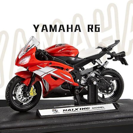 1:18 Skala Yamaha R6 Legering Scooter Sport Motorsykkel Figurer Diecasts Barn Leker Motorsykkel Racing Modell Replikaer Samle Gave Til Gutter