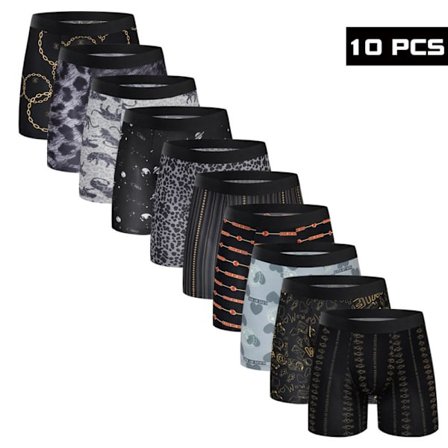 Boxershorts til mænd - Åndbare, komfortable, ensfarvede, perfekte til hverdagsbrug, fitnesscenter eller daglig brug 10