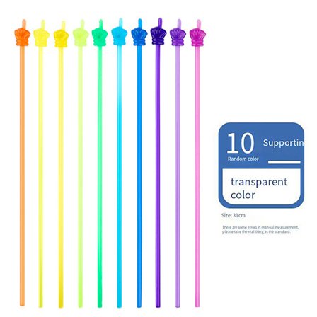 10 STK Teaching Pointer Finger Design Farverig skridsikker harpiks St