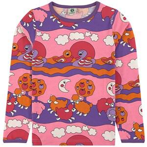 Småfolk Sea Pink Printed T-Shirt 2-3 Years - Tops - 2-3 years - Pink